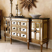 Gold Mirrored Console