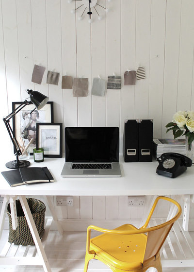 Scandinavian Home Office & Library by Owl Design