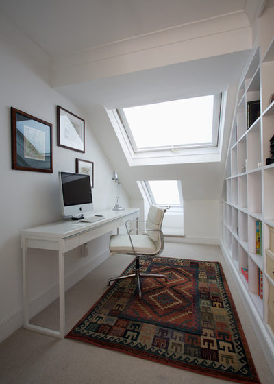 Contemporary Home Office & Library by Gregory Davies Photography