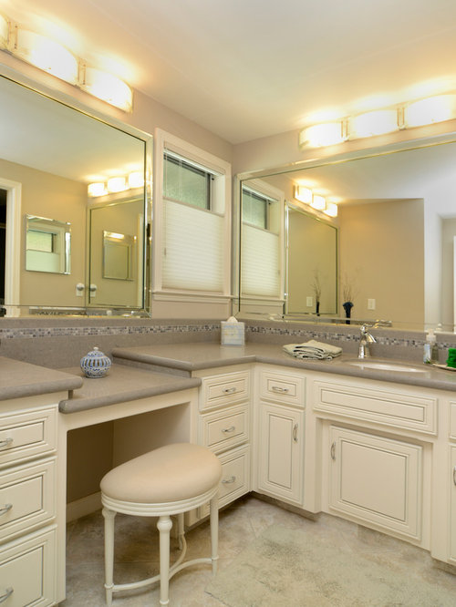 L Shaped Vanity Home Design Ideas, Pictures, Remodel and Decor