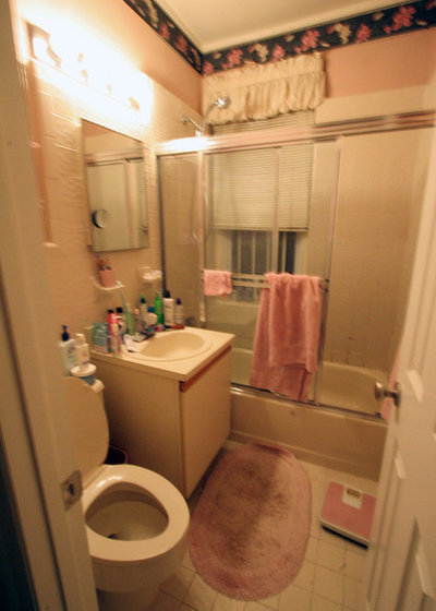 A Compact Bathroom Recovers From Water Damage
