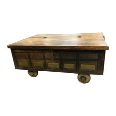 Mogul Interior - Consigned Hand Carved Sideboard, Global Furniture Chest - Floral motif India furniture antique Sheesham wood sideboard chest from South India.