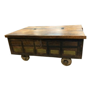 Mogul Interior - Consigned Hand Carved Sideboard, Global Furniture Chest - Floral motif India furniture antique Sheesham wood sideboard chest from South India.