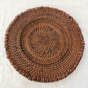 Pearl Dragon Rattan Charger