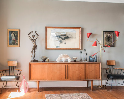Living Room Design Ideas, Renovations & Photos with Grey Walls