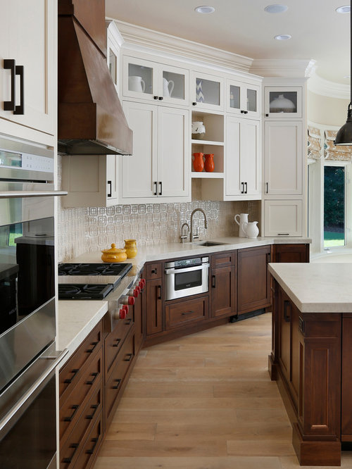 Unique White Kitchen Upper Cabinets for Simple Design