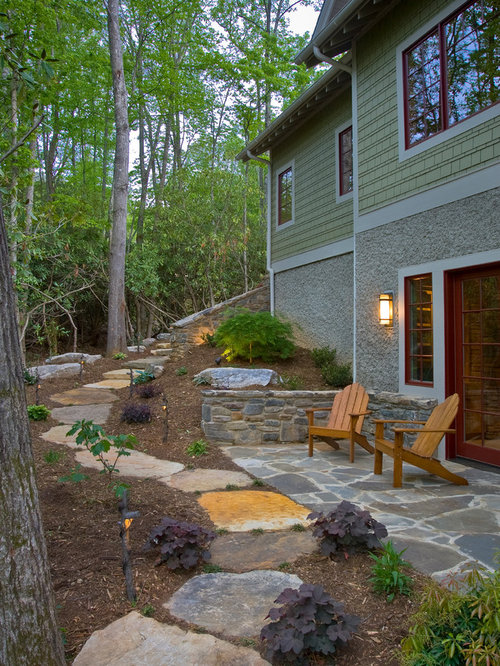 Stone Patio Steps Home Design Ideas, Pictures, Remodel and Decor