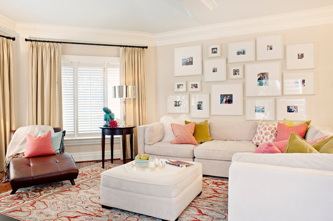 Traditional Family Room by Elizabeth Metcalfe Interiors & Design Inc.