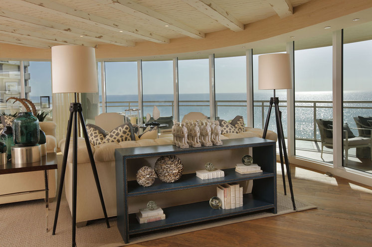 Beach Style Living Room by W Design Interiors