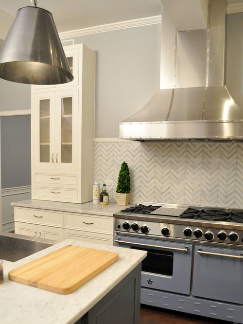 Chevron Tile Backsplash Home Design Ideas, Pictures, Remodel and Decor