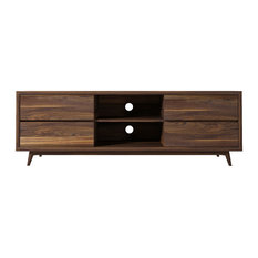tv entertainment stands centers modern mid century stand unit storage solid
