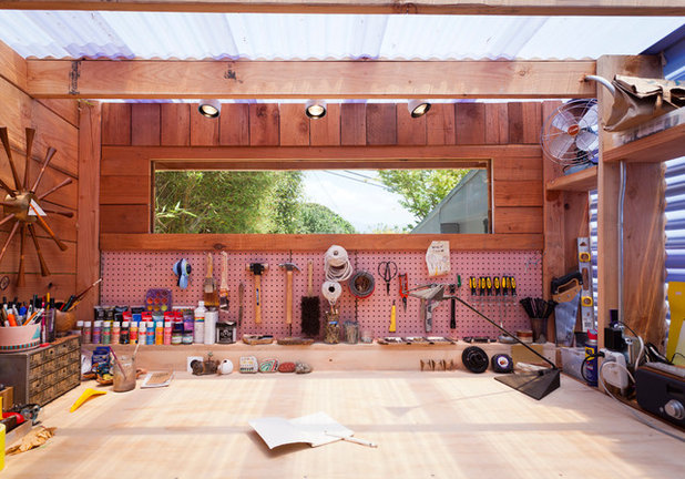 Contemporary Garden Shed and Building by Wyndhamdesign