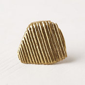 Metallic Driftwood Knob, Gold
