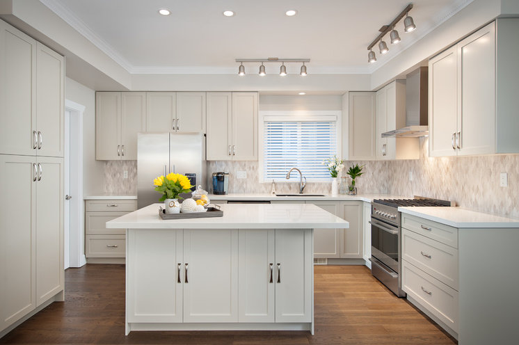 Transitional Kitchen by The Spotted Frog Designs