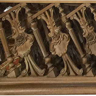 Mogul Interior - Indian Architectural Furniture Antique Rare Teak Carved Railing - This is Really Beautiful retro & unique antique crafted teak carved ARCHarchitectural /wall decor Your Home Decor Idea....