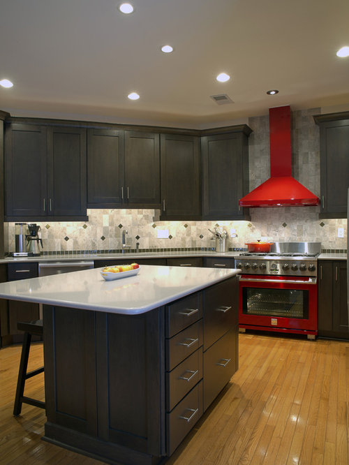 Red Range Hood Home Design Ideas, Pictures, Remodel and Decor