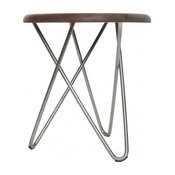Delta Stool, Stainless Steel Legs