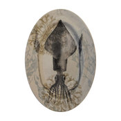 Squid and Seaweed Ceramic Platter