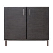 36" Metropolitan Single Sink Cabinet Only Without Top, Silver Oak