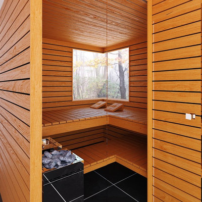 Contemporary Rendering by Prestige Saunas Ltd