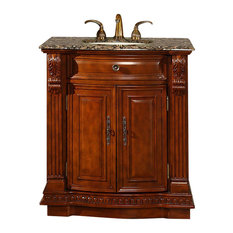 33 Bathroom Vanities Houzz Silkroad Exclusive Augusta Single Sink Bathroom Vanity Baltic Brown Granite Top 33
