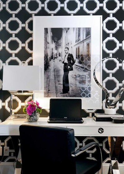 Contemporary Home Office & Library by Atmosphere Interior Design Inc.