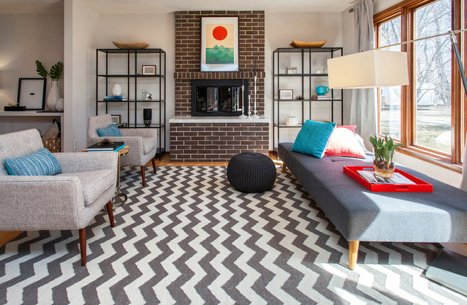 Midcentury Living Room by Nichole Staker Design