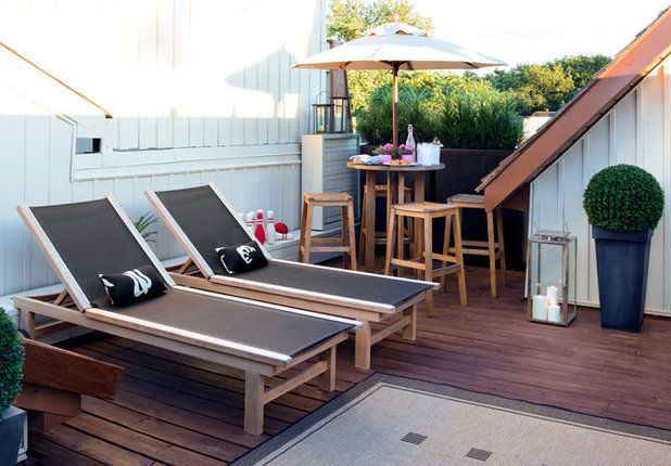 Contemporary Terrace & Balcony by Terra Firma Design