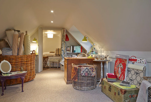 Traditional Home Office & Library by Ali Hamilton Interiors