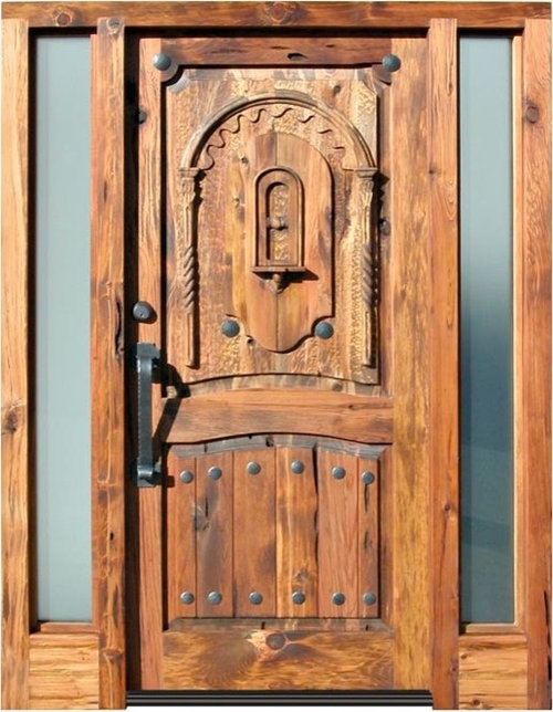 Carved Western front Doors