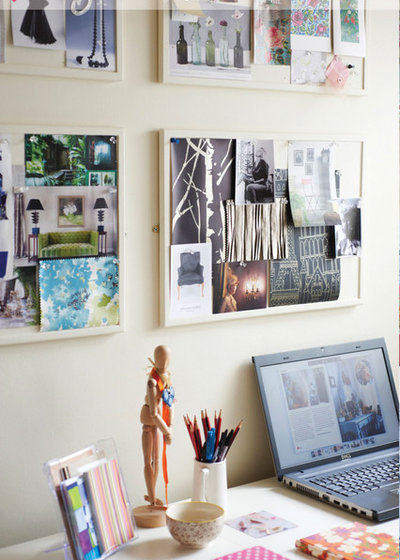 Eclectic Home Office & Library by Dear Designer