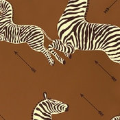 Zebras Wallpaper, Safari Brown