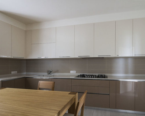Cucina laccata lucida tortora