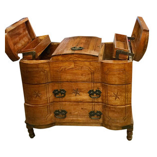 Mogul Interior - Consigned Rajasthan Damchiya Pitara Antique Indian Dowry Storage - Beautiful 1940s retro & unique antique crafted chest wooden furniture.