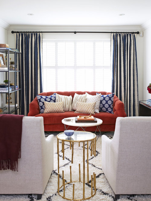 Burgundy And Blue Living Room Design Ideas, Pictures ...