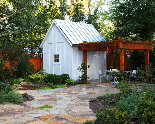 Pergola Off Shed Home Design Ideas, Pictures, Remodel and 