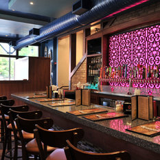 Eclectic Home Bar Atlanta Cambria Parys bar top by Atlanta Kitchen