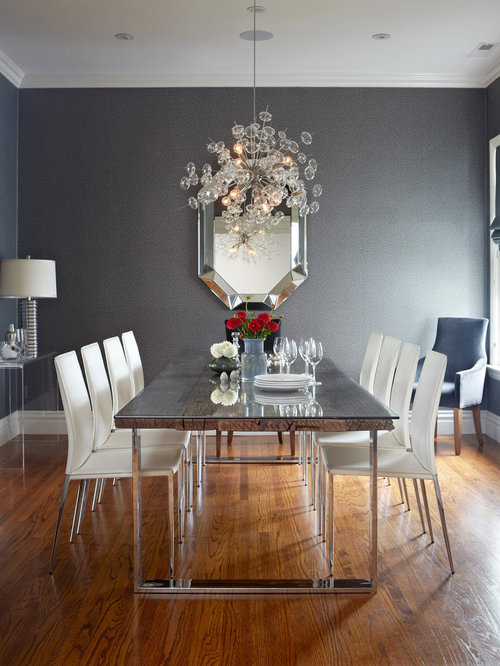 Grey And White Dining Room Home Design Ideas, Pictures ...