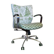 Chinoiserie Pagoda Desk Chair