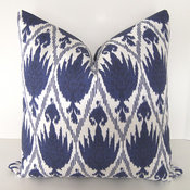 Decorative Designer Ikat Pillow Cover By Loubella1