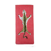 Leopard Glasses Case, Pink