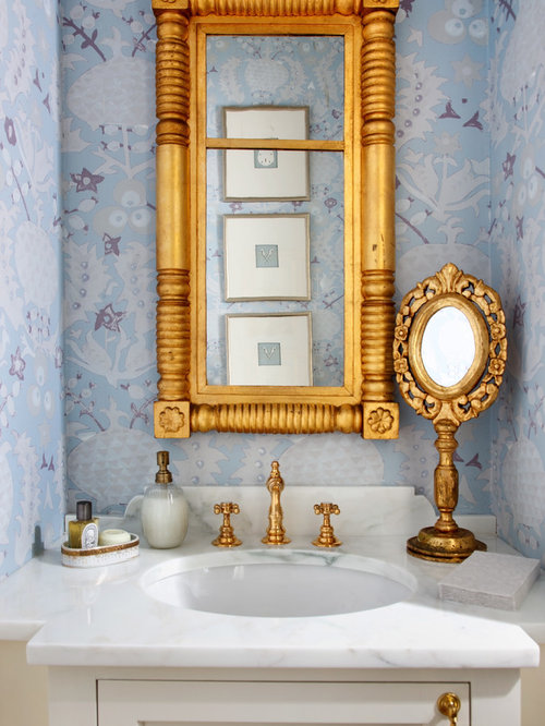 Ornate Bathroom Mirror Home Design Ideas, Pictures, Remodel and Decor