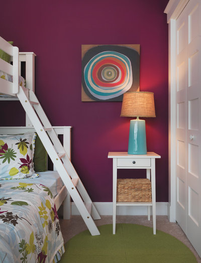 Eclectic Bedroom by Mandeville Canyon Designs