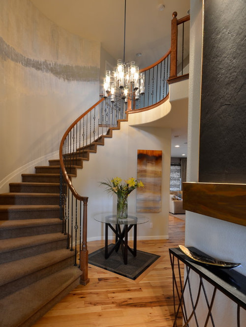 Narrow Hallway Table Home Design Ideas, Renovations & Photos