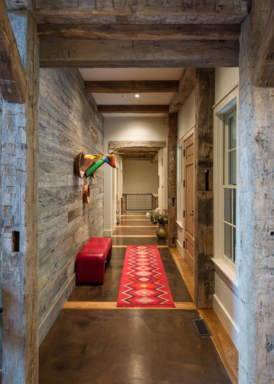 Rustic Hallway & Landing by Vintage Lumber Sales