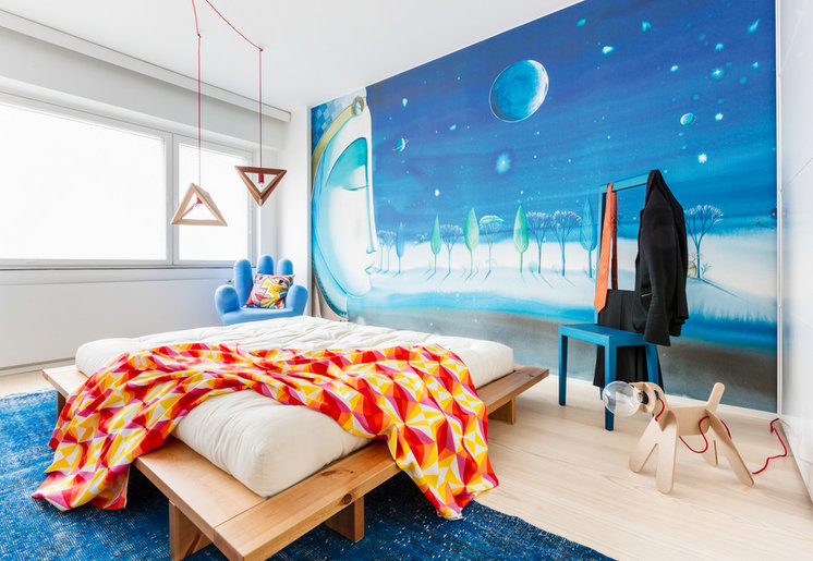 Eclectic Bedroom by Maurizio Giovannoni Architetto