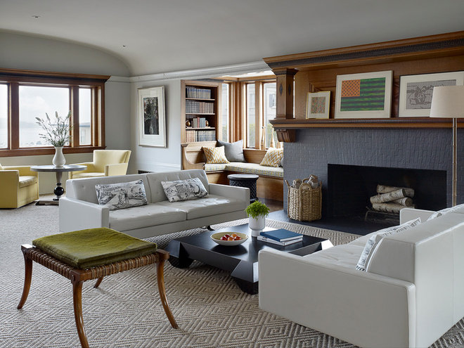 Transitional Living Room by John K. Anderson Design