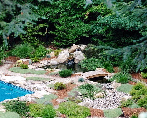 Garden Pond Waterfalls Home Design Ideas, Pictures, Remodel and Decor