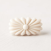 Hand-carved Gardenia Knob, Ivory