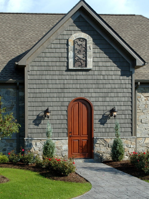 siding alside exterior shingles shingle homes shake vinyl smoke ranch corning colors owens grey built windswept roof houzz entry staggered